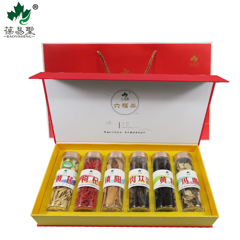 葆易圣红色六福茶礼盒6瓶